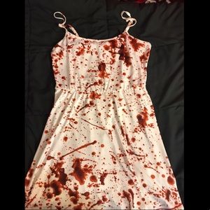 Hot topic blood spatter dress